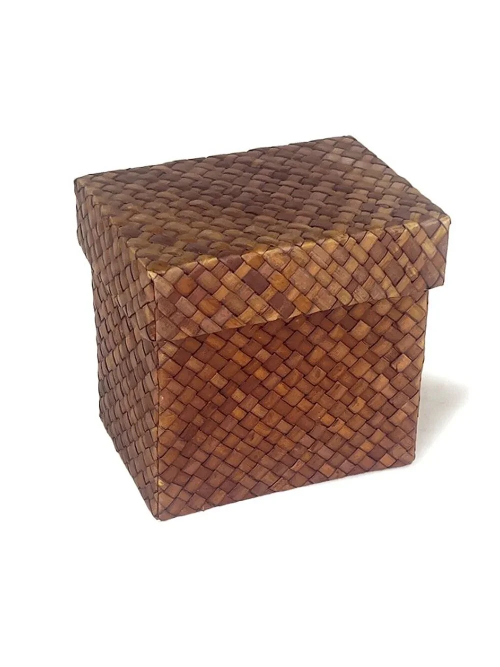 Pier 1 Handwoven Rattan Coasters with Storage Box - 8